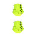 Miniatyrbild 1 av 5: 1/2/3 halsdamask Andas vindtät fiskescarf Fluorescent Green 25x30cm 2Set
