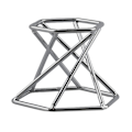 Miniatyrbild 1 av 3: 1/2/3/5 glasobjektiv med kulstativ för mineralprov Hexagon Silver 1Set