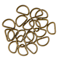 Miniatyrbild 4 av 5: 1/3/5 100 Pieces Alloy DIY D För Dee Ringar för Webbing Bronze 12x8x1.8m 5Set