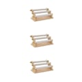 Miniatyrbild 5 av 5: 1/2/3 Fristående Ringar Display Hållare Showcase Hållare för hemmet White 20 x 10 x 9.5cm 3PCS