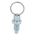 Miniatyrbild 5 av 5: 1/2/3/5 Heavy-Duty indexkolv med användarvänlig ringdragning M6-4 Galvanized Steel 1 Pc