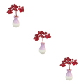 Miniatyrbild 5 av 5: 1/2/3/5 Mini Crystal Tree Wealth Luck Tree Positiv energi för Red crystal 5cm 3Set
