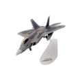 Miniatyrbild 1 av 5: 1/100 skala F-22 flygplansmodell med stativ hög simulering