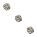 Miniatyrbild 5 av 5: 1/2/3/5 Stretch Crystal Ring Utsökt inläggning för Elegant silver 4 rows 3PCS