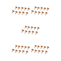 Miniatyrbild 2 av 5: 1/2/3/5 Högklackade spetsar Kranar Skoreparationsbyte Apricot Fine 12mm 12mm Thin Pin 5Set