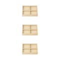 Miniatyrbild 5 av 5: 1/3/5 Smycken Display Fack Case Pärlor Hållare Ädelstensarmband 4 grids 7.87x5.91x1.38 Inch 3Set