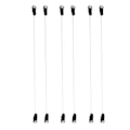 Miniatyrbild 3 av 5: 1/3/5 3 par Elastic Fish Line Nylon med krok för hår Black S 1Set
