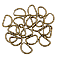 Miniatyrbild 3 av 5: 1/3/5 100 Pieces Alloy DIY D För Dee Ringar för Webbing Bronze 12x8x1.8m 1Set