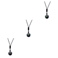 Miniatyrbild 2 av 5: 1/2/3/5 Natural Necklace Obsidian Pendant För Talisman Bra 16mm 3Set