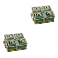 Miniatyrbild 1 av 5: 1/2/3 Nordic Style Divided Dishes Square för Reception Room 4 Grids 2Set