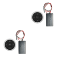 Miniatyrbild 2 av 5: 1/2/3/5 Universal Wireless Bluetooth Media Button 7 Key for För Silver 46x12mm 2Set
