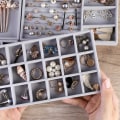 Miniatyrbild 3 av 5: 1/2/3/5 Stapelbar smyckesbricka Multipurpose Portable Velvet för 12 Grids Style A 1Set