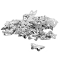 Miniatyrbild 4 av 5: 1/2/3/5 50x För Butterfly/Star Snap Hårklämmor Pin Clip Hollow Butterfly Silver 1Set