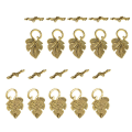 Miniatyrbild 1 av 5: 1/2/3 10 set Leaf OT Toggle Clasps Smycken Clasp Connectors Golden 1Set