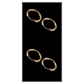 Miniatyrbild 1 av 5: 2/3 12 mm x 1,5 mm gångjärnsförsedda sovörhängen Hoops Kopparörhängen 2Set