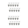 Miniatyrbild 4 av 5: 1/2/3 10 set Leaf OT Toggle Clasps Smycken Clasp Connectors Silver 2Set