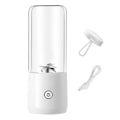 Miniatyrbild 3 av 5: 1/2 500mL Blender elektrisk fruktmixermaskin Ice Mini Juicer with Lid White 380ml 7 x 7 x 18.5cm 1Set