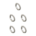 Miniatyrbild 2 av 5: 1/2/3/5 Stretch Crystal Ring Utsökt inläggning för Elegant silver 1 row 5PCS