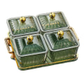 Miniatyrbild 4 av 5: 1/2/3 Nordic Style Divided Dishes Square för Reception Room 4 Grids 1Set