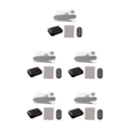 Miniatyrbild 1 av 5: 1/2/3/5 Telefon Spegel Reflektion Clip Bred Applicering Lätt att White remote control 5PCS