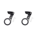 Miniatyrbild 3 av 5: 1/2/3 Universal Kedjeguide i aluminiumlegering för MTB-cykel Axis black 2PCS