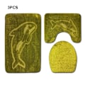 Miniatyrbild 3 av 5: 1/2 3pack/lot Halkfri Chenille Badmatta Lätt att installera PJ210922-A021 1Set