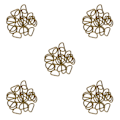 Miniatyrbild 2 av 5: 1/3/5 100 Pieces Alloy DIY D För Dee Ringar för Webbing 100x Bronze 20x10x2.5mm 5Set