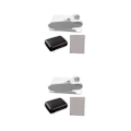 Miniatyrbild 2 av 5: 1/2/3/5 Telefon Spegel Reflektion Clip Bred Applicering Lätt att white 2PCS