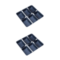 Miniatyrbild 2 av 5: 1/2 6 koppar mini limpa Pan Non Stick Pan Bakeware Mini desserter 2Set