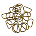 Miniatyrbild 5 av 5: 1/3/5 100 Pieces Alloy DIY D För Dee Ringar för Webbing 100x Bronze 20x10x2.5mm 1Set