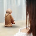 Miniatyrbild 4 av 5: 1/2/3 Söt Buddha Staty Monk Figurine Ornament Little för stand open hands height 10cm 1Set
