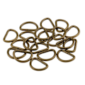 Miniatyrbild 1 av 5: 1/3/5 100 Pieces Alloy DIY D För Dee Ringar för Webbing Bronze 12x8x1.8m 1Set