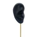 Miniatyrbild 3 av 5: 1/2/3 Örhänge Display Stand Human Ear Model Stud Holder Showcase Right Ear Black Height: 18cm 1Set