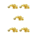 Miniatyrbild 3 av 5: 1/5 10 st 25 mm broschtillverkning av tomma cabochonramsinställningsbrickor Golden 5Set