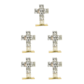 Miniatyrbild 2 av 5: 1/2/3/5 Stående krucifix Jesus Scriptures Cross Bön Gold 20cm 5Set