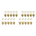 Miniatyrbild 1 av 5: 1/2/3 10 set Leaf OT Toggle Clasps Smycken Clasp Connectors Golden 2Set