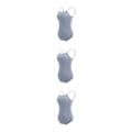 Miniatyrbild 3 av 5: 1/2/3 Dance Body Balett Leotard Dansoutfit Andas Light Gray XL 3PCS