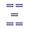 Miniatyrbild 1 av 5: 1/2/3/5 Öronkuddar Kudde Hörselskydd Andas Gamer Rhombus Purple Shock-cushion Beam 5PCS