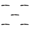Miniatyrbild 3 av 5: 1/3/5 Sy på läder Magnetisk Snap Spänne Väska Fästdon DIY Black 16.5CM 5Set