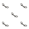Miniatyrbild 1 av 5: 1/3/5 Silver Extended Traction Zinklegering Dubbelhuvud Krok För 5PCS