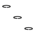 Miniatyrbild 5 av 5: 1/2/3/5 Wide Application Cross Beaded Armband för alla tillfällen glossy black 3Set
