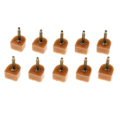 Miniatyrbild 1 av 5: 1/2/3/5 Högklackade spetsar Kranar Skoreparationsbyte Apricot Fine 10mm 10mm Thin Pin 1Set