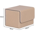 Miniatyrbild 2 av 5: 1/2/3 Card Deck Case Organizer Förvaringsbox för MTG-kort För Beige 105x90x80mm 1Set