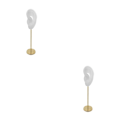 Miniatyrbild 4 av 5: 1/2/3 Örhänge Display Stand Human Ear Model Stud Holder Showcase Left Translucent Height: 18cm 2Set