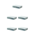 Miniatyrbild 2 av 5: 1/2/3/5 förvaringslåda för stapelbar låda i plast - organiserad förvaring blue 1 drawer 5PCS