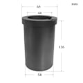 Miniatyrbild 4 av 5: 1/2/5 High För Purity Graphite Torch Smältgjutsats för graphite 2.5kg 1 Pc