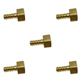 Miniatyrbild 3 av 5: 1/2/3/5 pneumatisk slangkoppling hona mässing/VVS-kopplingar 10mm 5Set