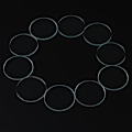 Miniatyrbild 3 av 5: 1/2/3/5 10 st 1 mm tjock platt watch Byt ut del Clear 26 1Set