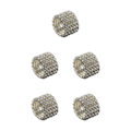 Miniatyrbild 2 av 5: 1/2/3/5 Stretch Crystal Ring Utsökt inläggning för Elegant silver 5 rows 5PCS