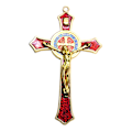 Miniatyrbild 2 av 5: 1/2/3/5 Zinklegering Väggkrucifix Cross Jesus Statue Staty Red 12x7cm 1Set